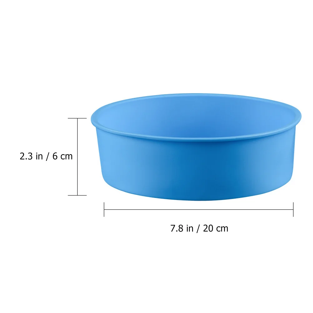 

Silicone Cake Mold Pan Round Baking Tray Non-Stick Safe Bakeware For Home Party Cooking Kitchen Use