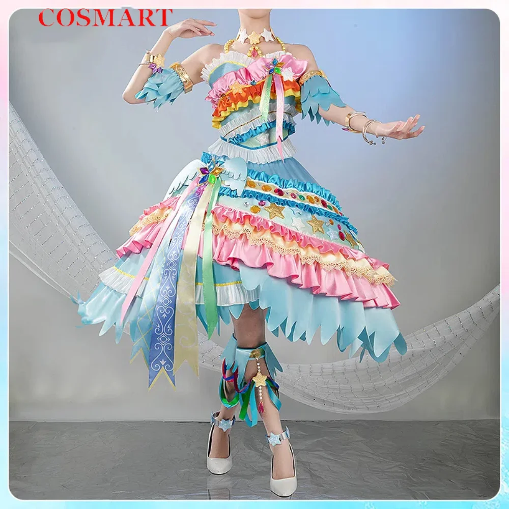 COSMART Aikatsu! Series Hoshimiya Ichigo Gown Cosplay Costume Cos Game Anime Party Uniform Hallowen Play Role Clothes Clothing