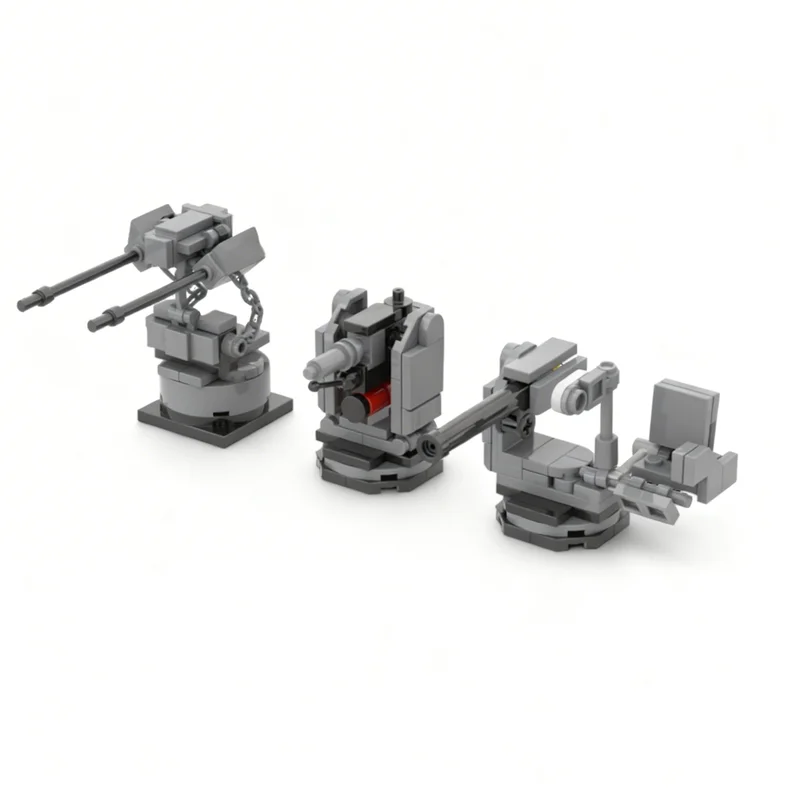 140pcs MOC Helldivers 2 Sentry Stratagems Part 2 Icons Model Building Blocks DIY Birthday Display Assemble Idea Craft Education