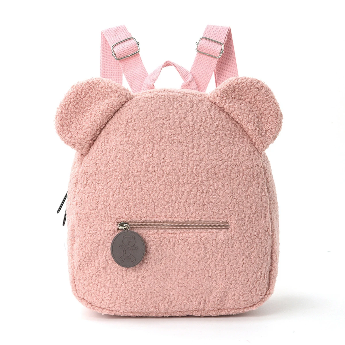 Personalisierter Flauschiger Teddybär Kinderrucksack mit Gesticktem Namen, Plüsch-Schultasche für Kleinkinder, Perfektes Geburtstagsgeschenk für Jungen und Mädchen – Detail 11