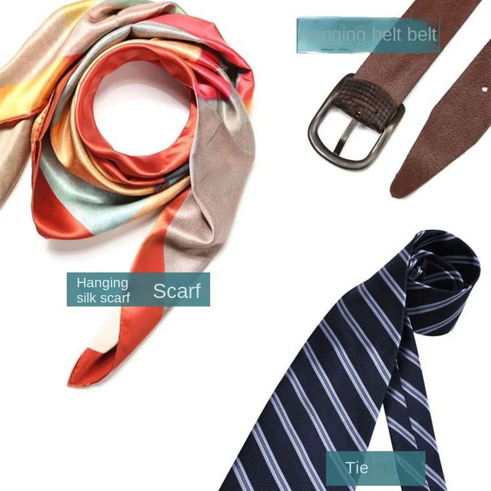 ABS Tie Belt Hanger Portable Closet Organization Storage Holder Hanging Organizer Rotating Belt Storage Rack Home view 3