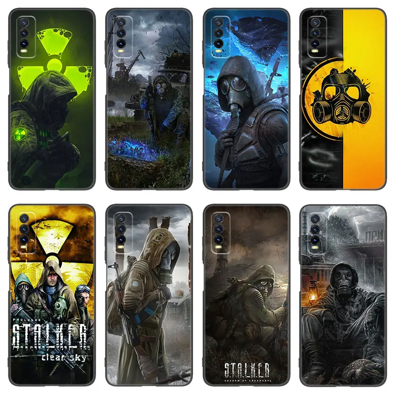 Stalker Clear Sky Silicone Phone Case For V27 V30 Pro V29e Y27 Y55 Y78 5G Y02S Y15S Y17S Y21S Y33S Y76S Y16 Y22 Y35 Y36