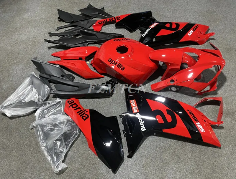 

Новый комплект обтекателей из АБС-пластика, подходит для Aprilia RS125 RS4 125 2006 2007 2008 2009 2010 2011 06 07 08 09 10 11, комплект кузова красного и черного цвета