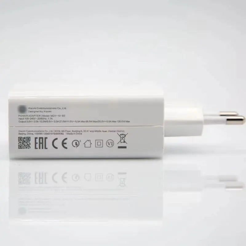 EU Original 120W Fast Charger Quick Charging Power Xiaomi 10 Redmi K30 Pro/10X Pro Poco F4 GT With Type-C Cable