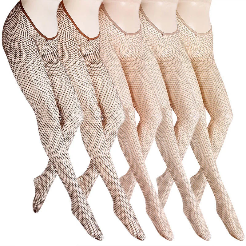 sexy pantyhose female Mesh women tights stocking slim V-waist gold silver hollowed  fishnet stockings club party hosiery TT101