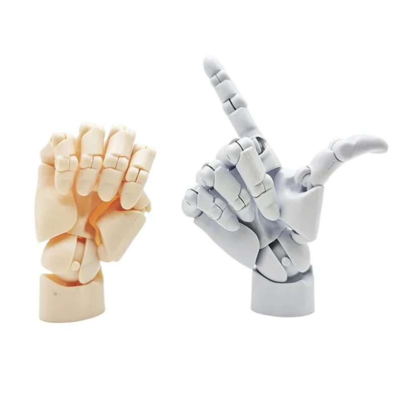 1:1 Dito articolato mobile Gashapon 1/2 Modello a mano Palma Pittura Arte Modello in miniatura Strumento di riferimento Mano Desktop Decoratoion