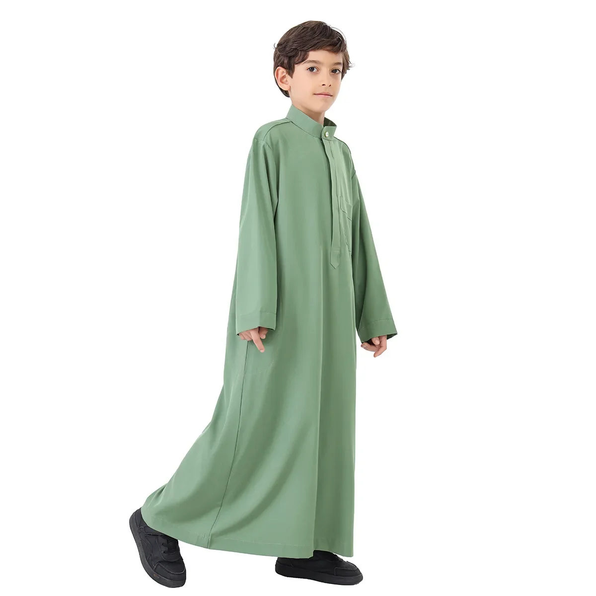 Ramadan Musulmano Bambini Ragazzi Jubba Thobe Abito arabo saudita Turchia Caftano Dubai Abaya Eid Daffah Dishdasha Islam Abbigliamento tradizionale