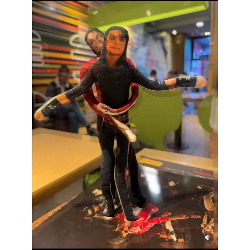 New Style  Michael Jackson Cosplay Prop Doll Plush Stuffed Figure Dolls Room Decoration Abstract Joint Mobility Props Gift view 4