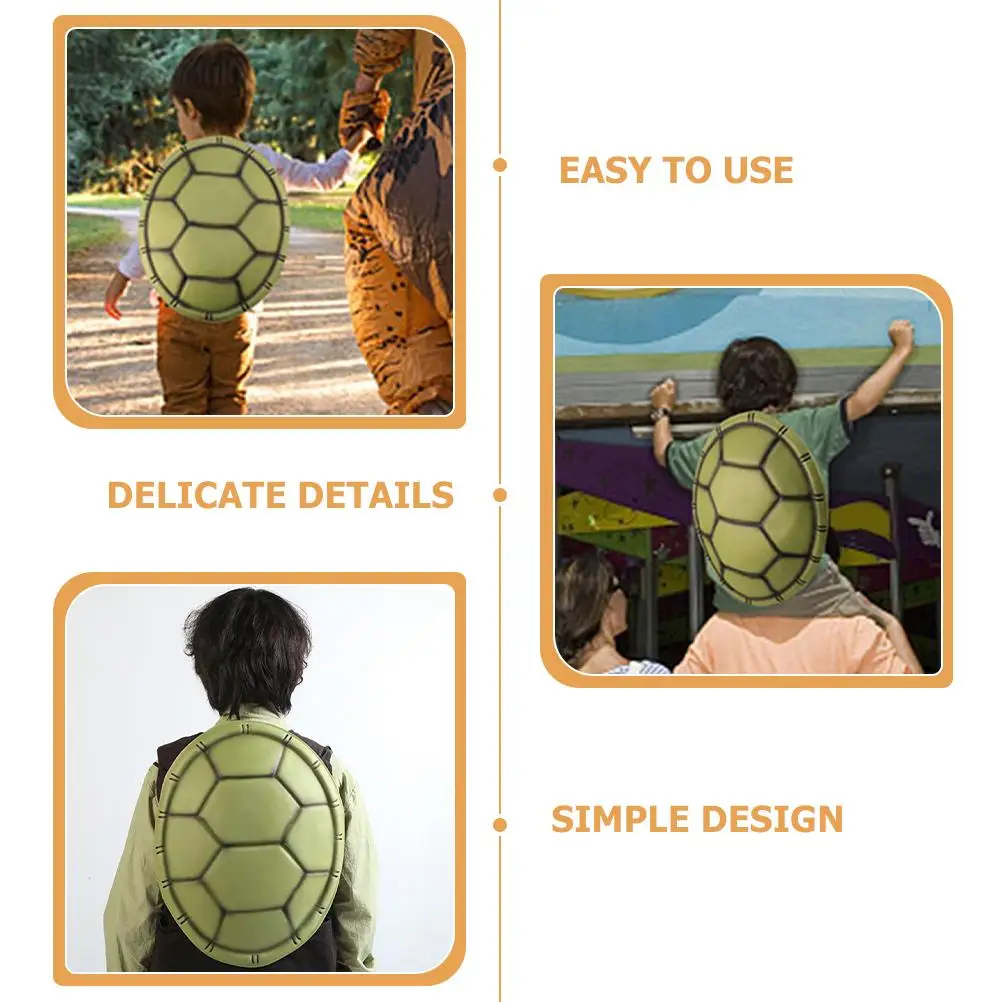 7 Pcs EVA Turtle Shells Realistic Texture Costume Accessories for Halloween Party Props Easy Clean cosplay turtle shells turtle
