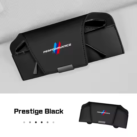 Sunglasses Box Magnetic Leather Car Visor Glasses Case For BMW X1X2 X3 X5 X6 X7 E87 E90 E60 F40 F20 G30 G32 G01 G02 G05 G06 G07