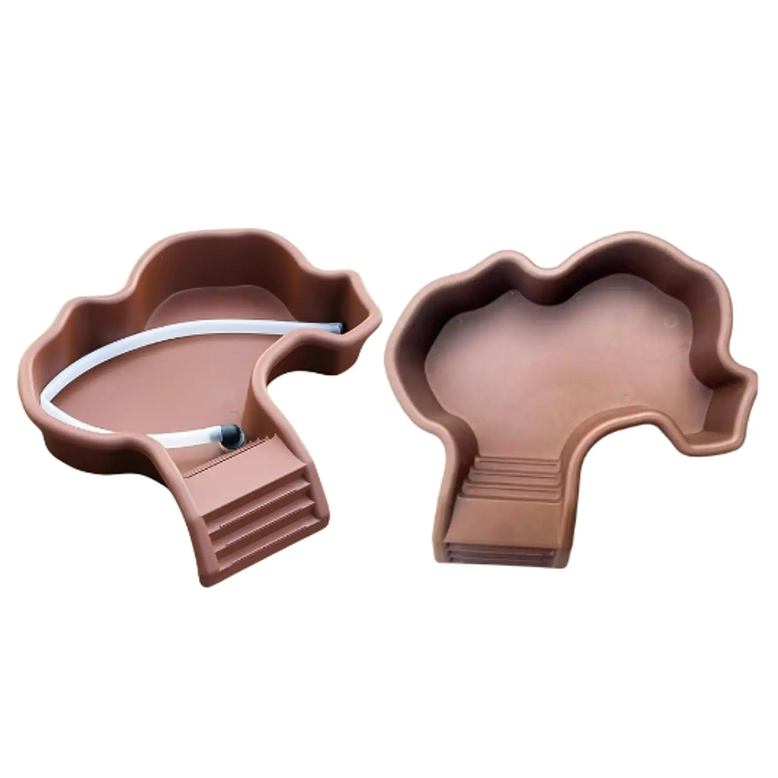 Reptilien-Wassernapf, Baden, Pool, Ornament, Futternapf, Schildkröte, Futternapf mit Rampe