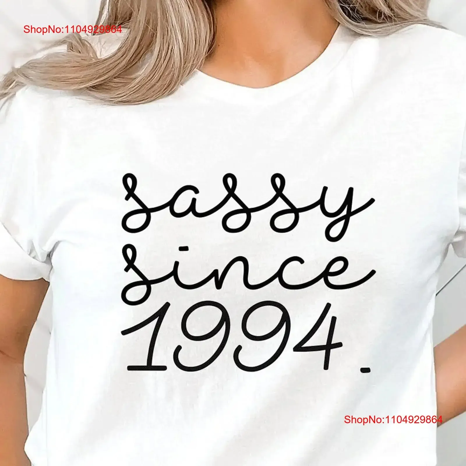 

Футболка Sassy с 1994 года на 30-летие для винтажной стирки, универсальная мягкая уличная модная футболка унисекс, слегка стильная дышащая