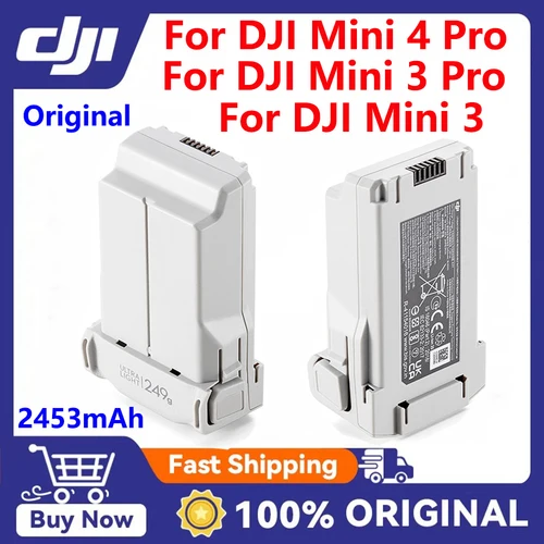 Batería de vuelo inteligente 100% Original para DJI Mini 4 Pro/Mini 3 Pro/Mini 3 2453mAh 34min accesorios de batería de Dron de tiempo de vuelo