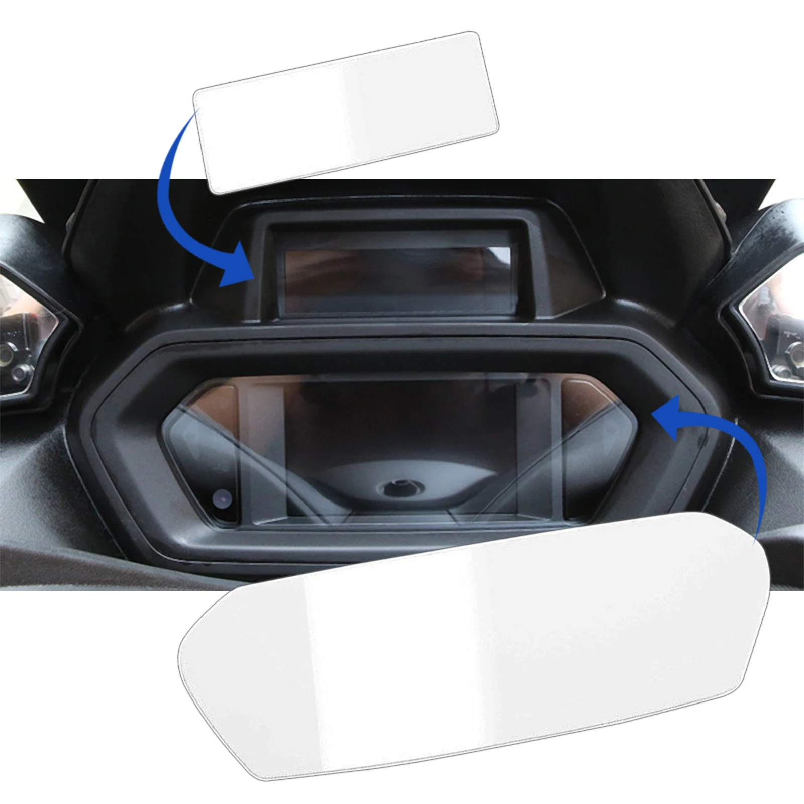 

1 Set Motorcycle Cluster Screen Film Protector for Yamaha Xmax300 2023 Avoid Scratches Wear-Resistant Modified Instrument Film