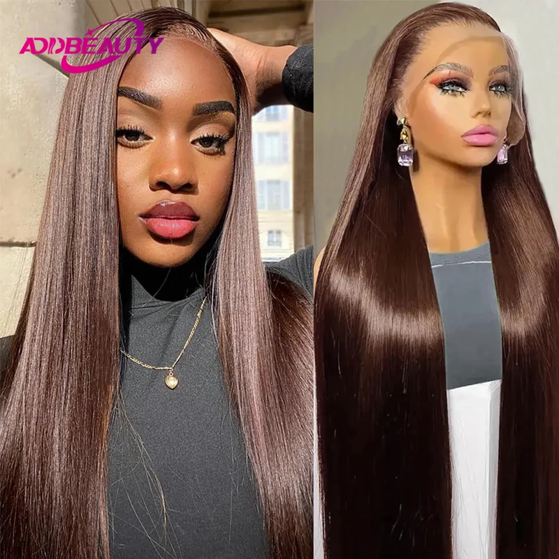 Straight 13x4 Highlight Ombre Lace Front Wigs Human Hair for Women 30inch Long HD Lace Frontal Human Hair Wigs Pre-plucked Hair