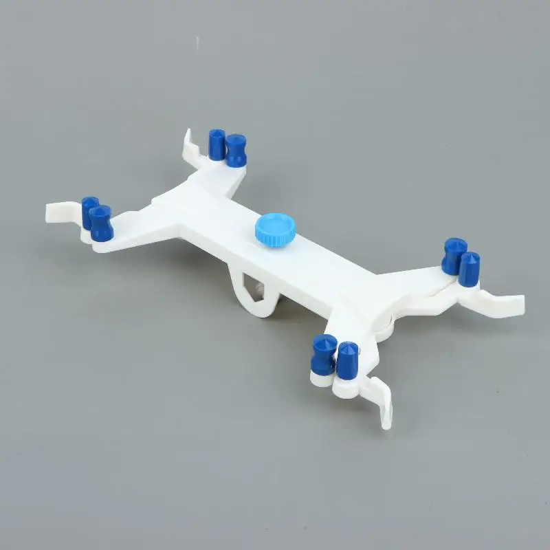 1Pcs Precision Double Burette Clamp Plastic Body Silicone‑Covered Spring Grips For Teaching Lab Laboratory Stand Holder