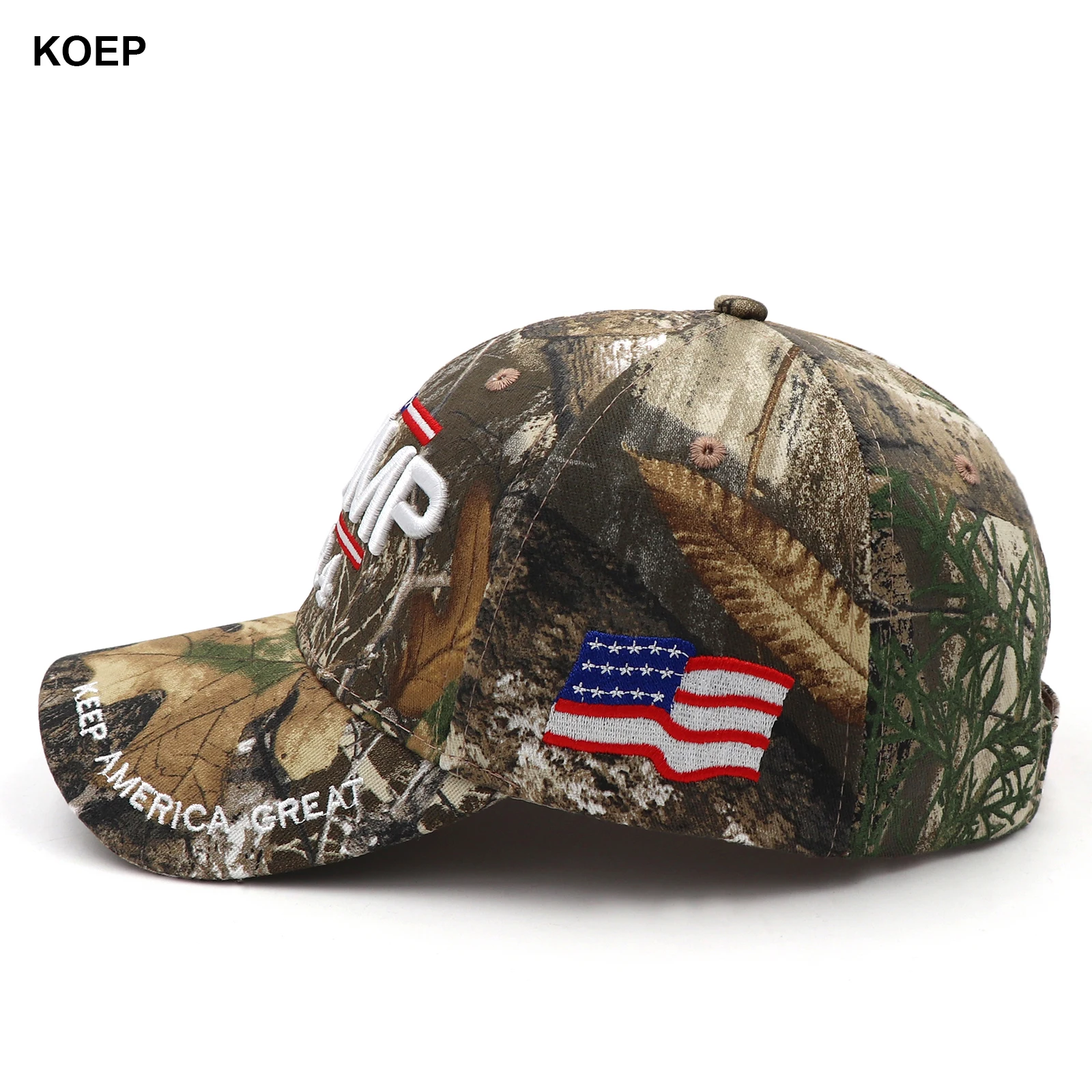 Donald Trump 2024 Cap Camouflage USA Flag Baseball Caps Keep America Great Again Snapback President Hat 3D Embroidery Wholesale