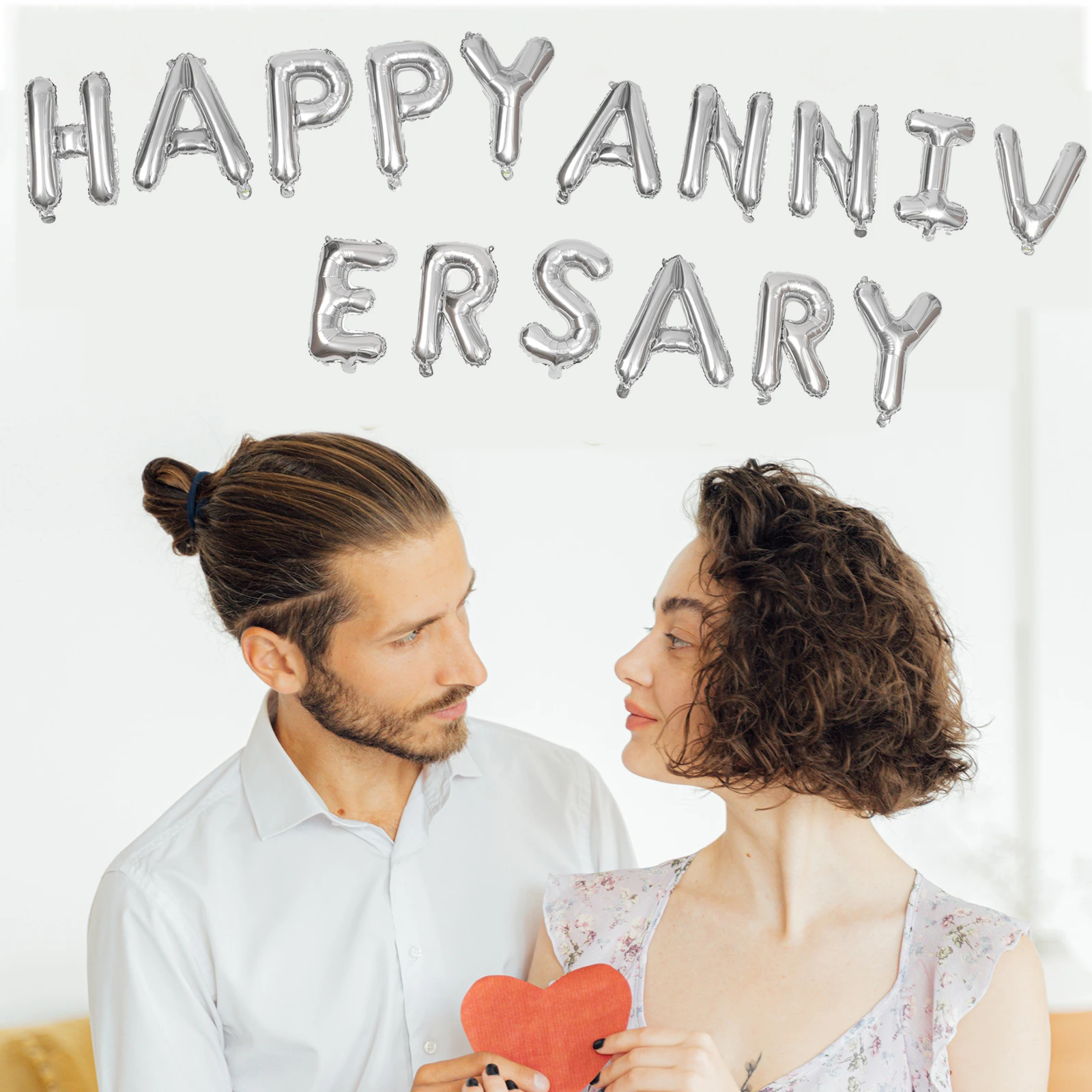 

Decorations Anniversary Balloon Set Kit Wedding Silver Party and