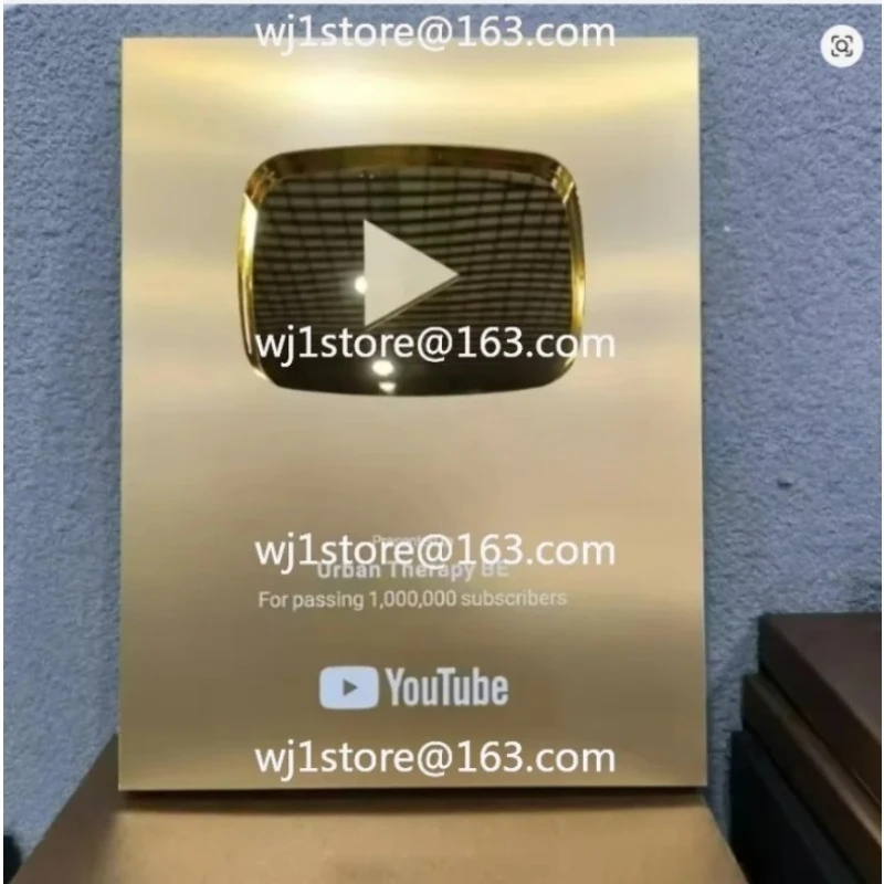 Esports Gaming Trophy - 2026New YouTube Play Button Award UV
