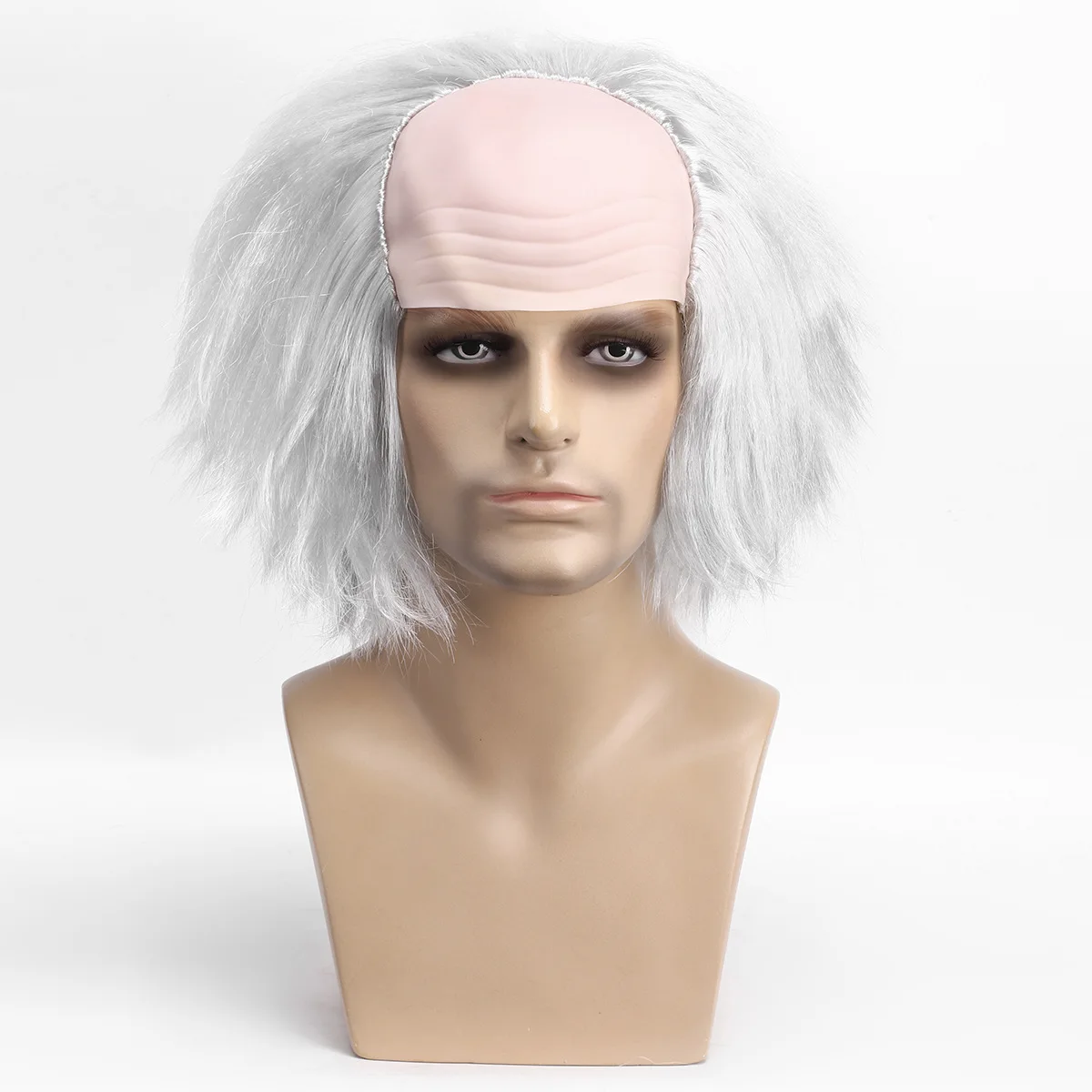 Bald wig, adult, child, annual meeting, funny bald wig, synthetic fiber wig