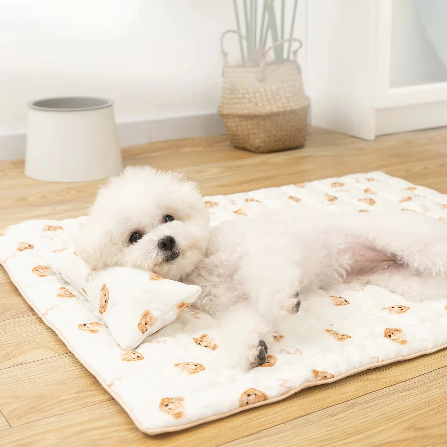 Pawpapa South Korea Imported Cool Fiber Pad M Size Solid Pattern Summer cat and Dog Sleep Mat