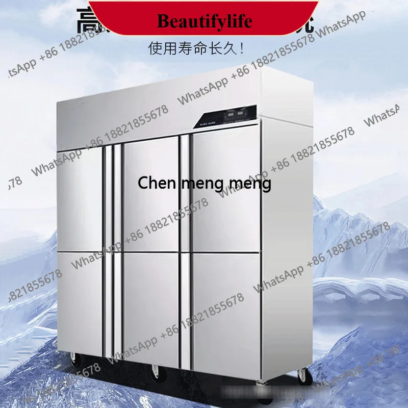 

z189 Four-door and six-door refrigerator, stainless steel commercial kitchen freezer, large-capacity vertical