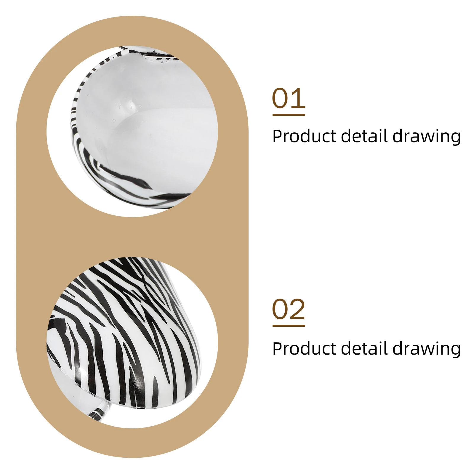 

Zebra Pattern Earphone Case Hard Plastic Protective Cover for Buds Portable Headphone Shell Waterproof Sweatproof Anti