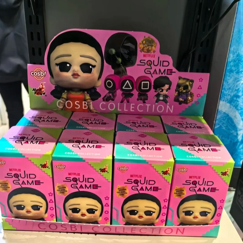 Hot Toys Squid Game Cosbi Mystery Box Mini figurki akcji Zabawki kolekcjonerskie dla dorosłych Prezenty dla dzieci Anime Seria Blind Box