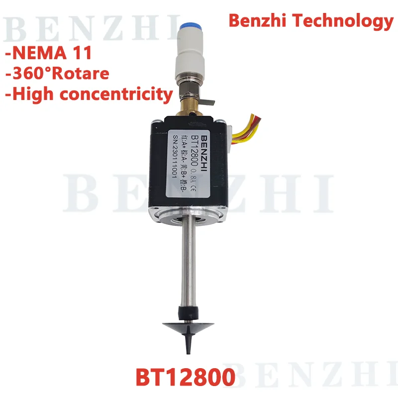 

BT12800 SMT HEAD Nema11 hollow shaft stepper for pick place head SMT DIY mountor 5mm special connector nozzle rotary joint