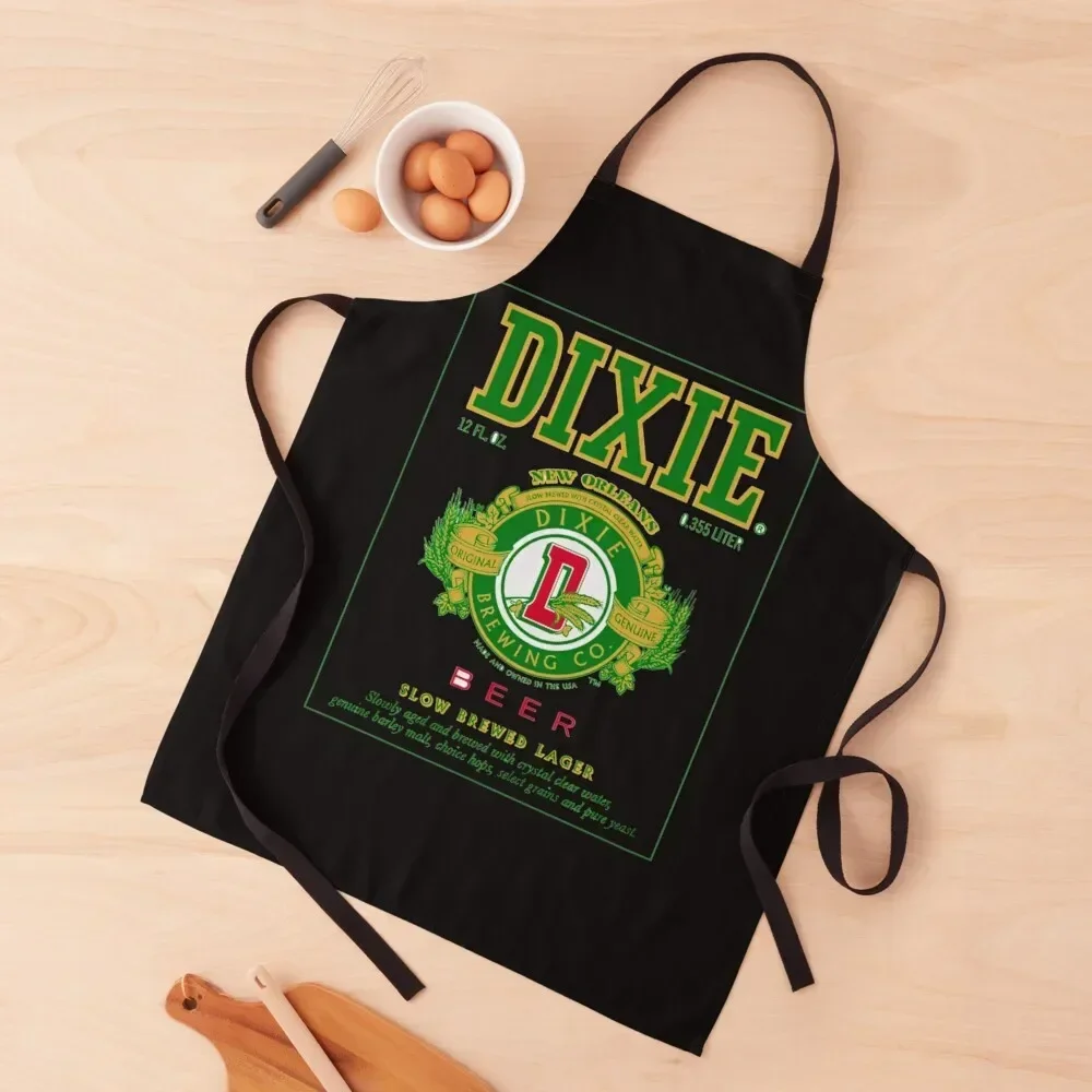 

DIXIE BEER LOGO Classic T-Shirt Apron Women's Kitchen Beauty Waterproof Kitchen Woman Apron