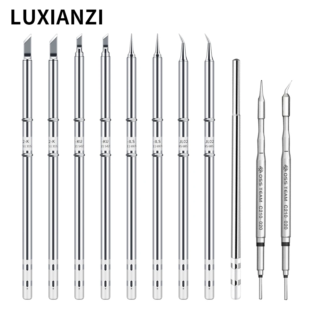 LUXIANZI T12 Soldering iron Tip for T65 Weller Welding Equipment Tools Rework station Replacement T12 T65 Heater Solder Head