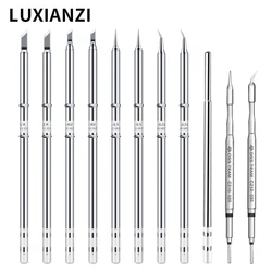 LUXIANZI T12 Soldering iron Tip for T65 Weller Welding Equipment Tools Rework station Replacement T12 T65 Heater Solder Head