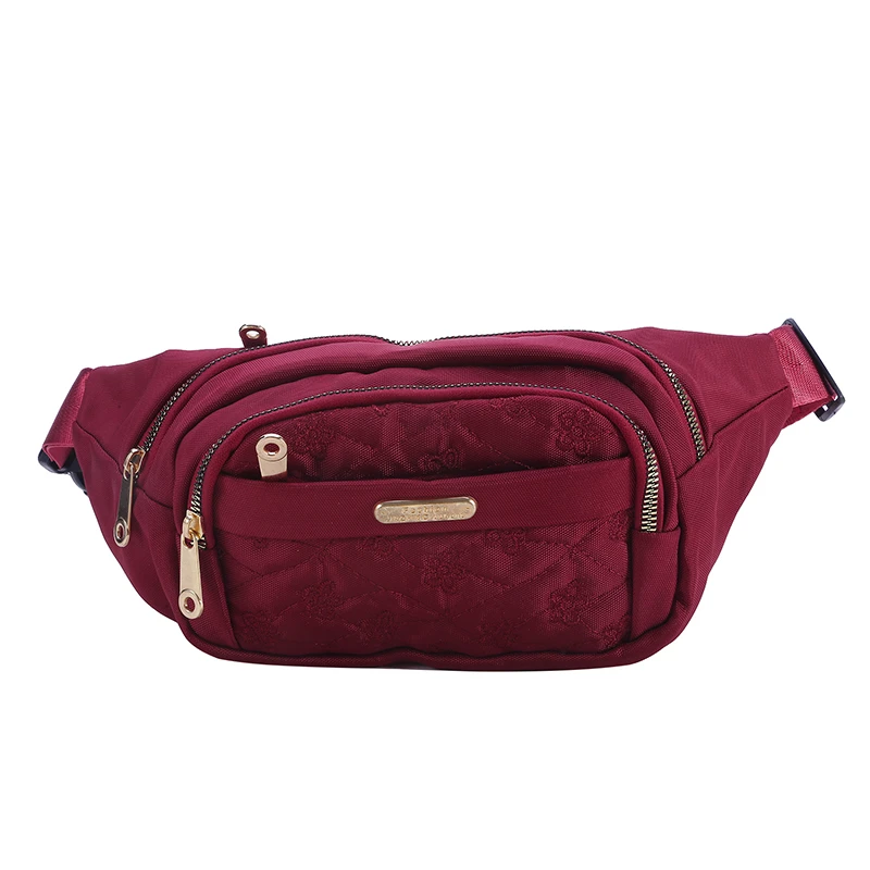 Sac banane de grande capacité pour femme, sac de poitrine étanche, sac de téléphone portable de sport, sac de messager de course, portefeuille de caissier d'affaires