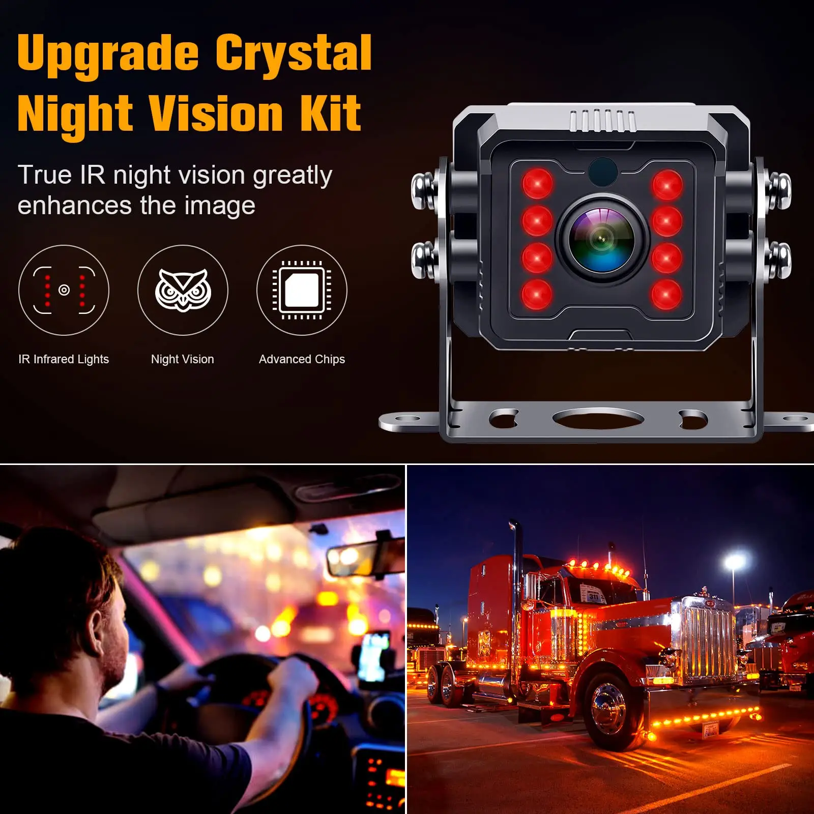 Dual Split Screen RV Backup Camera 7