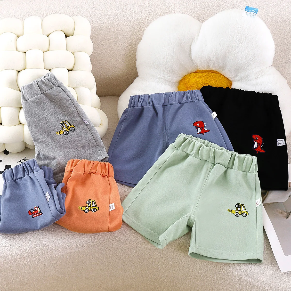 

2025 Children Boys Casual Shorts Cartoon Print Thin Beach Shorts For 1-6Y Boys Toddler Cotton Summer Baby Kids Boys Short Pants