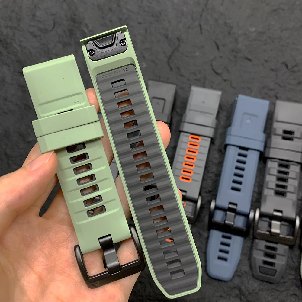 Quick Fit Fenix8 26mm 22mm Watch Band For Garmin Fenix 9 Pro 47mm 51mm E 7 7X/Epix Pro/6 6X 5X Plus/Instinct 3 Silicone Bracelet