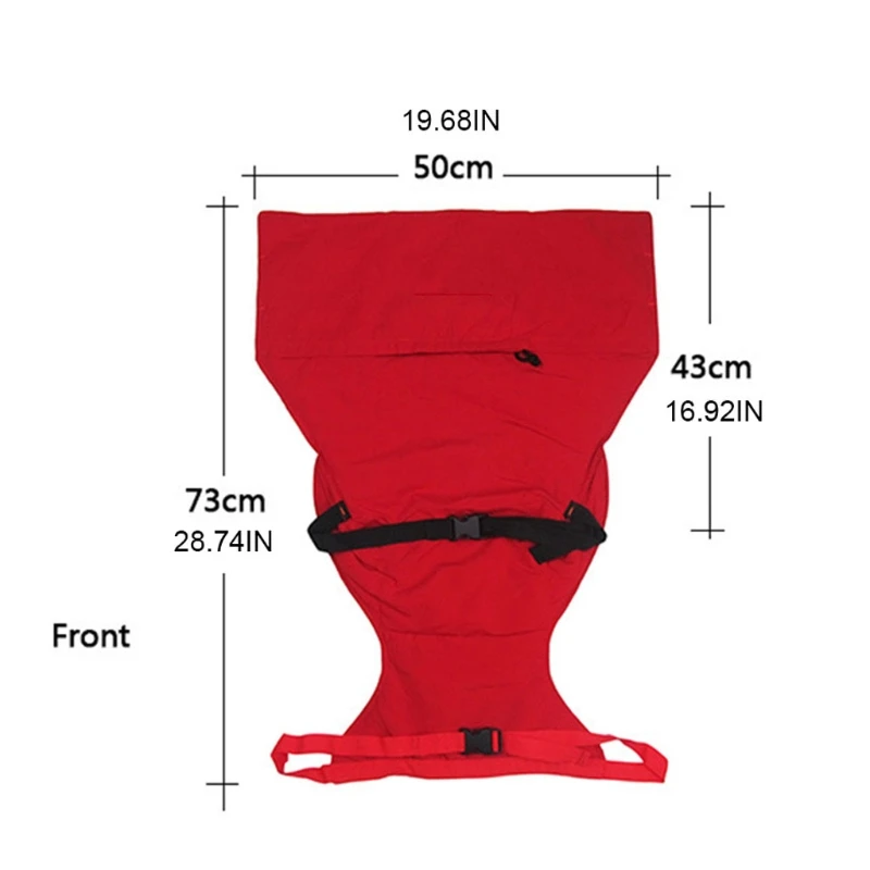 Przenośne szelki bezpieczeństwa Akcesoria do krzeseł Szybkie i łatwe w tkaninie Przenośne wysokie krzesełko do karmienia w podróży Pasuje do torby podróżnej