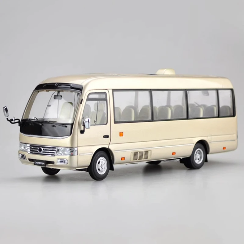 

Diecast 1:24 Scale COASTER Minibus Alloy Car Model Finished Product Simulation Toy Collection Gift Static Model Display Souvenir