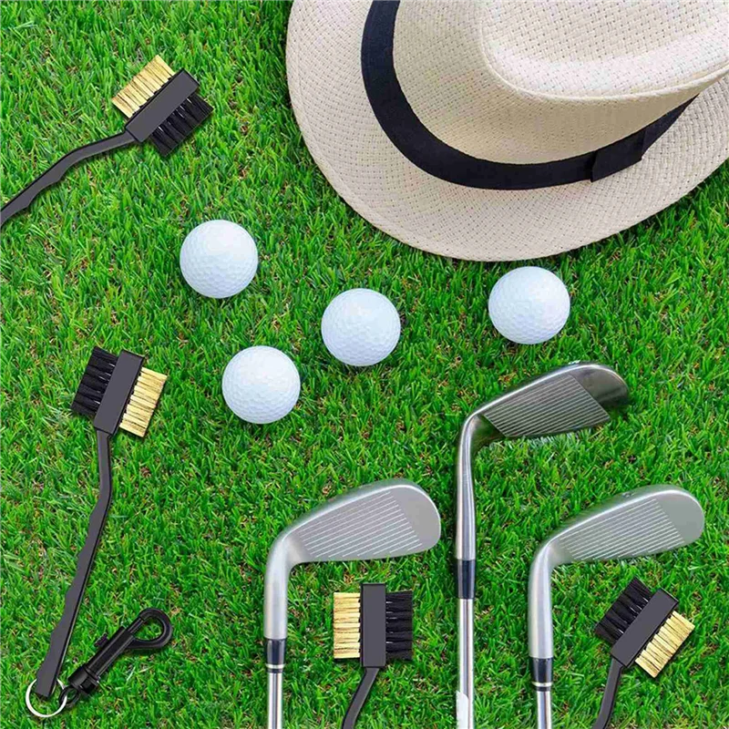

30Pcs Golf Club Brush And Club Groove Cleaner,Double Sided Cleaning Groove Cleaner With Clips Black