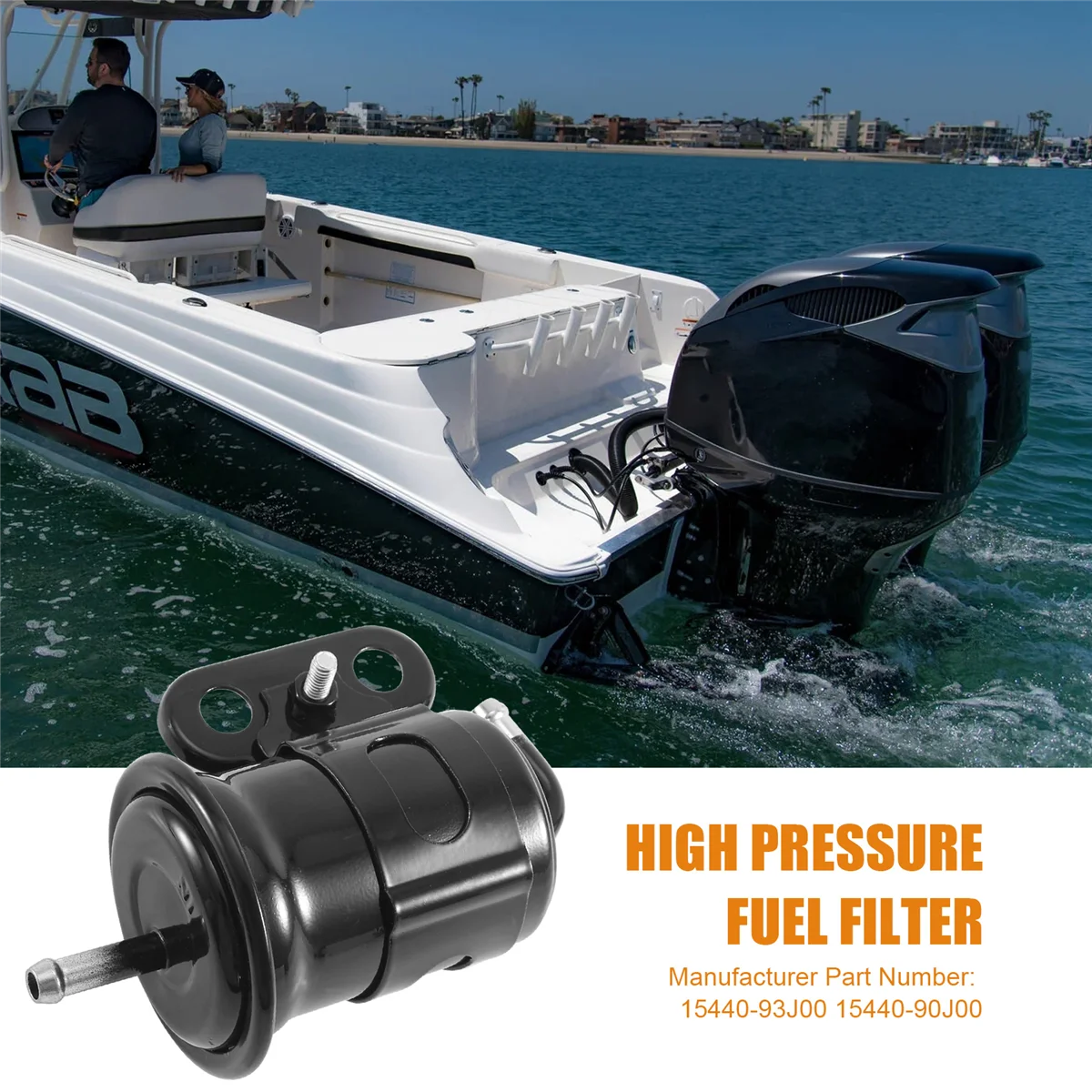 

Premium Marine Boat High Pressure Fuel Filter 15440-93J00 for