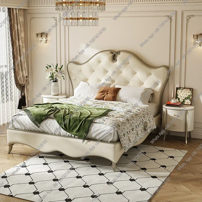 X American Estetica Letto Camera da letto Confortevole moderno Letto di lusso leggero di alta qualità Minimalista Letto Matrimoniale Mobili per la casa