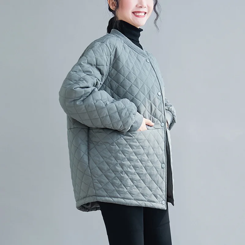 Winter new long-sleeved cotton-padded jacket women's thickened coat  winter clothes women korean Cotton Winter WOMEN