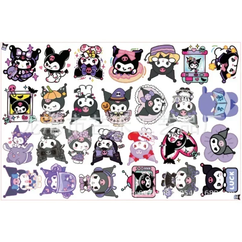 6cm/8cm MINISO Anime Parts Key Buckle HelloKitty Acrylic Accessories DIY Big Sheet Melody Material Cartoon Stickers Pendant Part