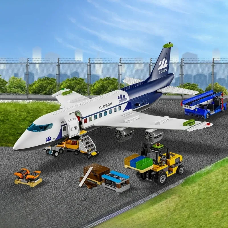 

Креативный город Airbus грузовой самолет строительные блоки модель самолета кирпичи развивающие игрушки «сделай сам» для детей мальчиков