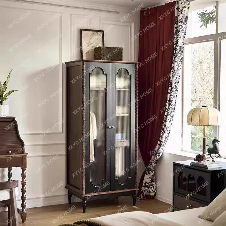 

M178 Luxury Glass Doors Wardrobes Orgnizer Modular Modern Adult Bedroom Wardrobe Storage Clothes Bedroom