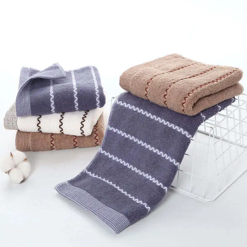 Bath Towel Absorbent Adult Bath Towels Solid Color Soft Face Hand Shower Towel for Bathroom Washcloth 35x75cm