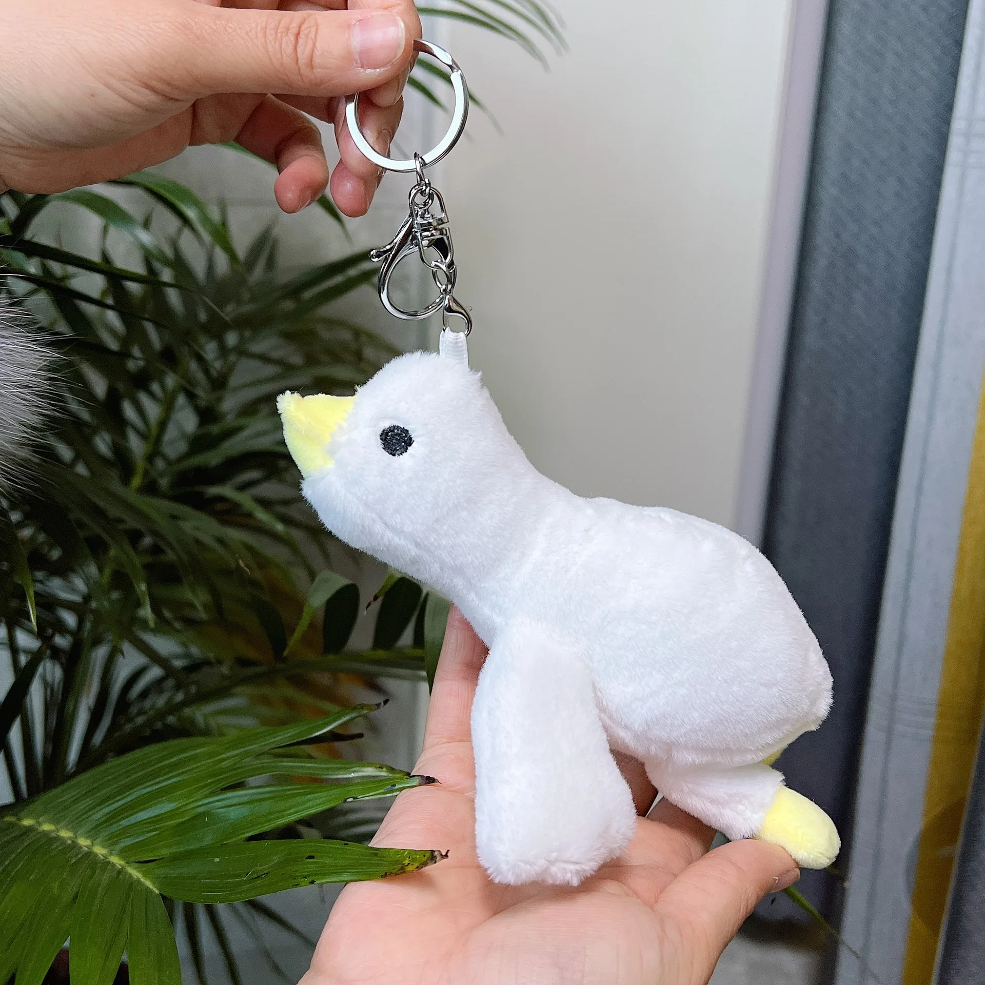 20cm Big Goose Plush Toy Cute Pendant Stuffed Animal Bag Doll Keychain For Girls Christmas Gift Wedding Party Decor