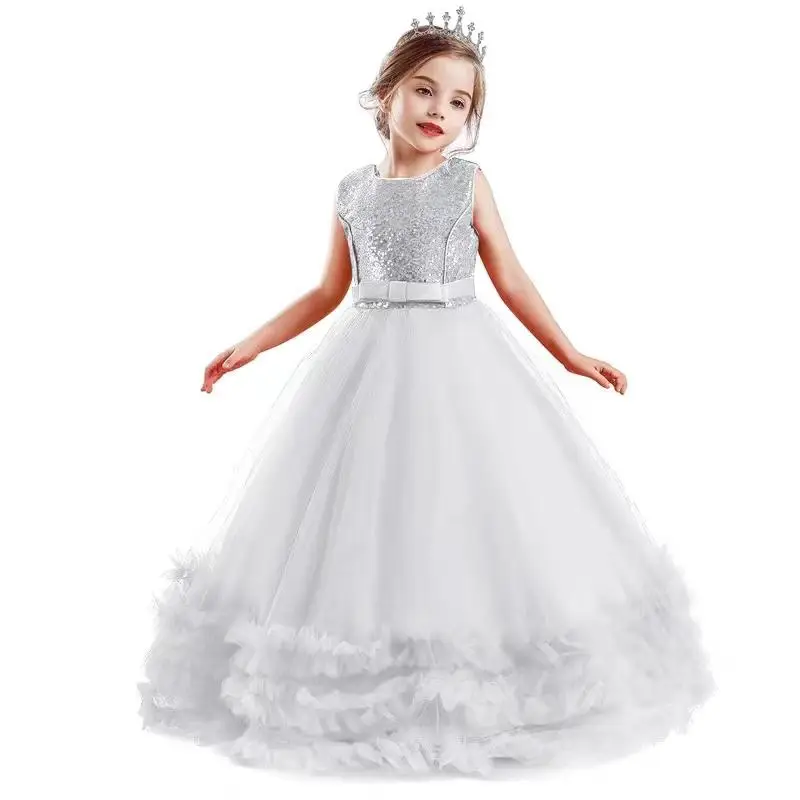 

2024 Teenmiro Teenage Girls Gala Dress Children Luxurious Sequins Tulle Evening Dresses Infants Graduation Ceremony Ball Gowns