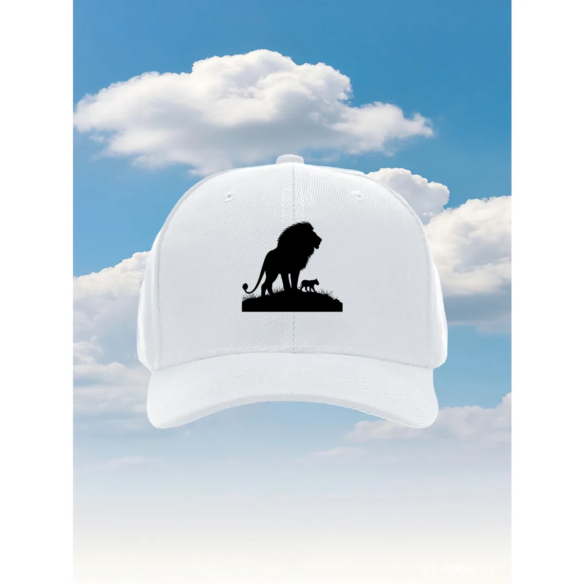 Silhouette vector of a lion standing 2025 new model Trucker Hat with an Adjustable Fit And a Fun Printed Design Ideal for Outo
