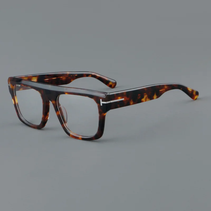 European and American large-frame glasses retro acetate fiber glasses frame can be equipped with prescription glasses.